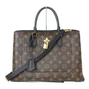 Louis Vuitton Flower Tote Monogram brown black bag LV It handbag